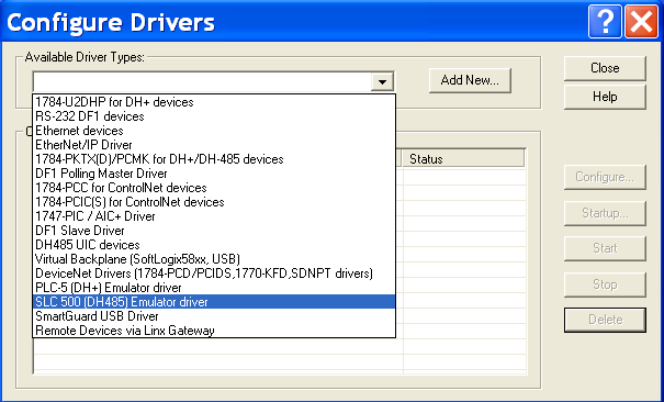 Select driver